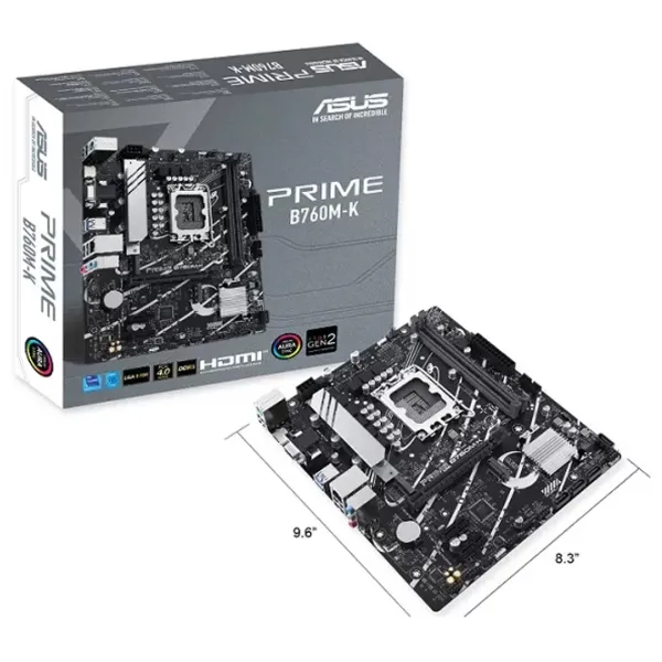 Placă de bază Asus PRIME B760M-K mATX/ Intel B760 photo 5