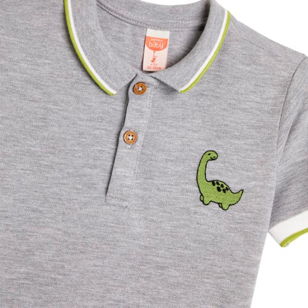 Tricou pentru băieți Koton 4SMB10066TK 98/ Gray photo 3