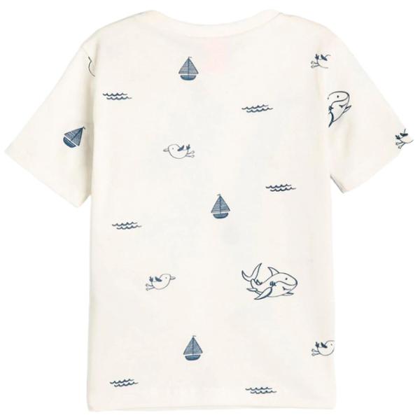 Tricou pentru băieți Koton 4SMB10026TK 80/ Ecru photo 2