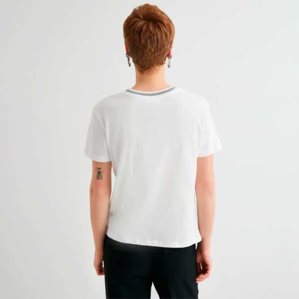 Tricou pentru femei Koton 4SAL10039IK 100% bumbac/ White photo 4