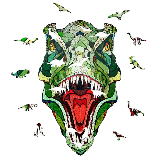 Puzzle 2D Ewa Toys T-Rex M 14+/ Numărul de piese: 129 photo 3 Puzzle 2D Ewa Toys T-Rex M 14+/ Numărul de piese: 129 photo 3