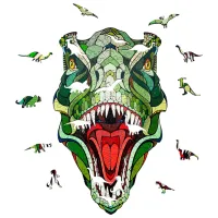Пазл 2D Ewa Toys T-Rex M 14+/ Количество деталей: 129 photo 3