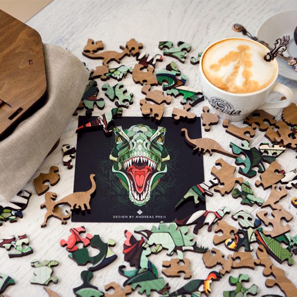Puzzle 2D Ewa Toys T-Rex M 14+/ Numărul de piese: 129 photo 6 Puzzle 2D Ewa Toys T-Rex M 14+/ Numărul de piese: 129 photo 6