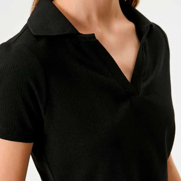 Tricou pentru femei Koton 4SAL10849IK 33% bumbac/ Black photo 5