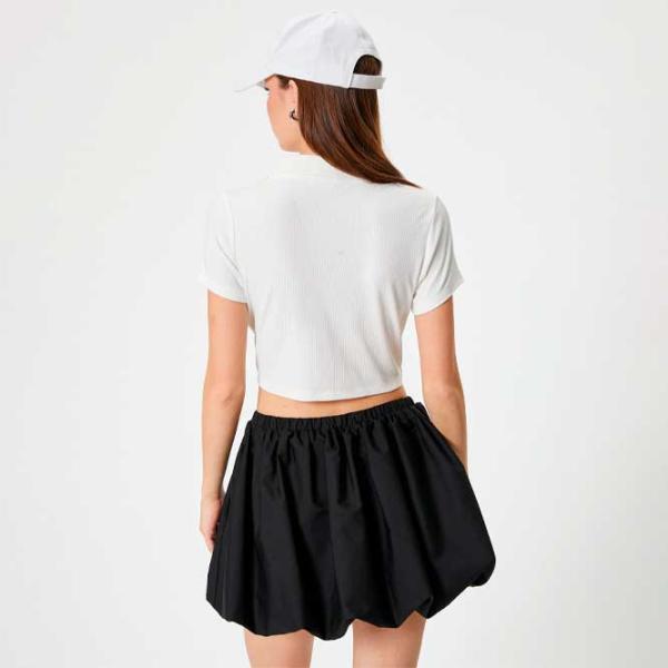 Tricou pentru femei Koton 4SAL10849IK 33% bumbac/ White photo 4