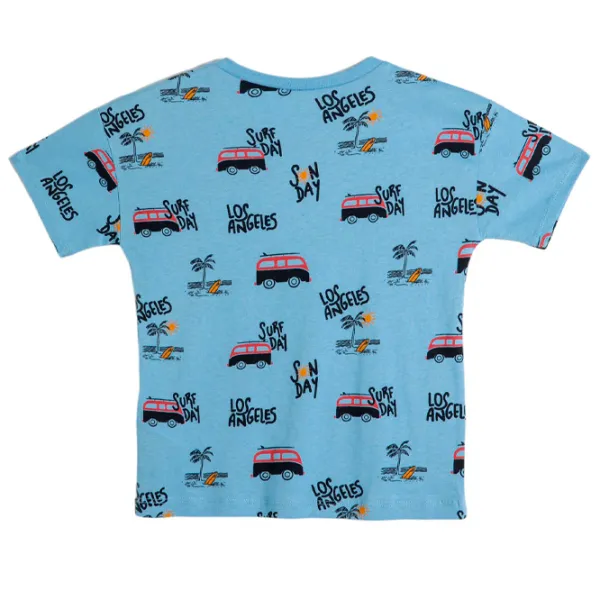 Tricou pentru băieți Koton 4SMB10186TK 98/ Blue photo 2
