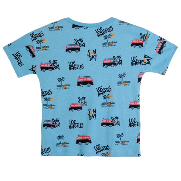 Tricou pentru băieți Koton 4SMB10186TK 104/ Blue photo 2