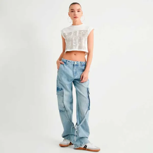 Футболка для женщин Koton 4SAL10349IK 100% хлопок/ Белый photo 3