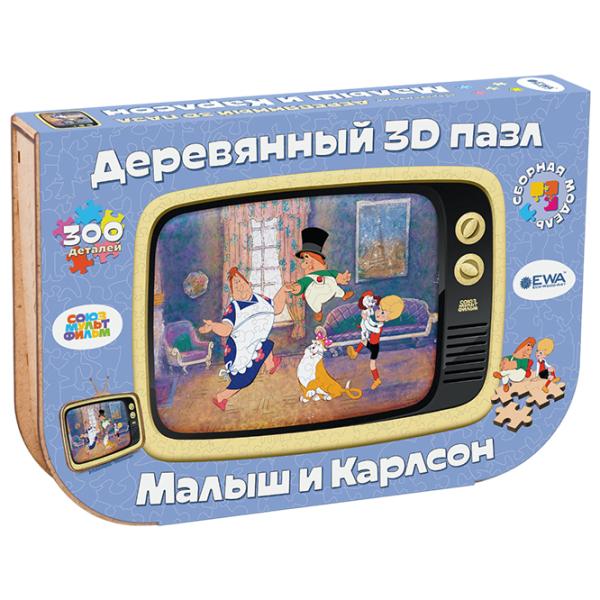 Пазл 3D Ewa Toys Малыш И Карлсон 14+/ Количество деталей: 300 photo 3
