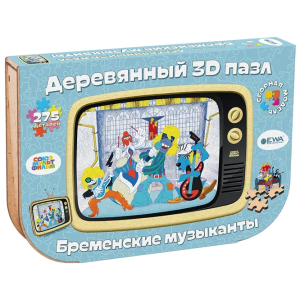 Puzzle 3D Ewa Toys The Bremen Town Musicians 14+/ Numărul de piese: 275 photo 3 Puzzle 3D Ewa Toys The Bremen Town Musicians 14+/ Numărul de piese: 275 photo 3