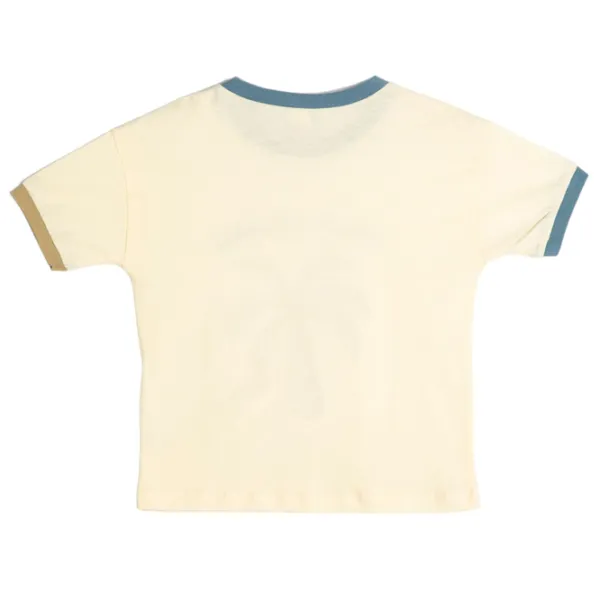 Tricou pentru băieți Koton 4SMB10242TK 98/ Ecru photo 2