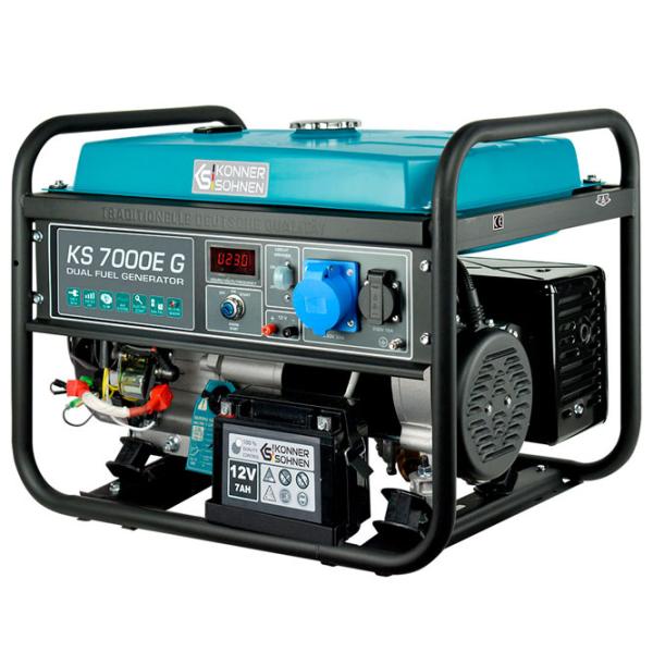 Generator de curent Könner & Söhnen KS 7000E G 220 V Benzină/ 5 kW photo 2