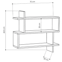 Полка Showdeko Paralel Bookcase ДСП/ Коричневый photo 2