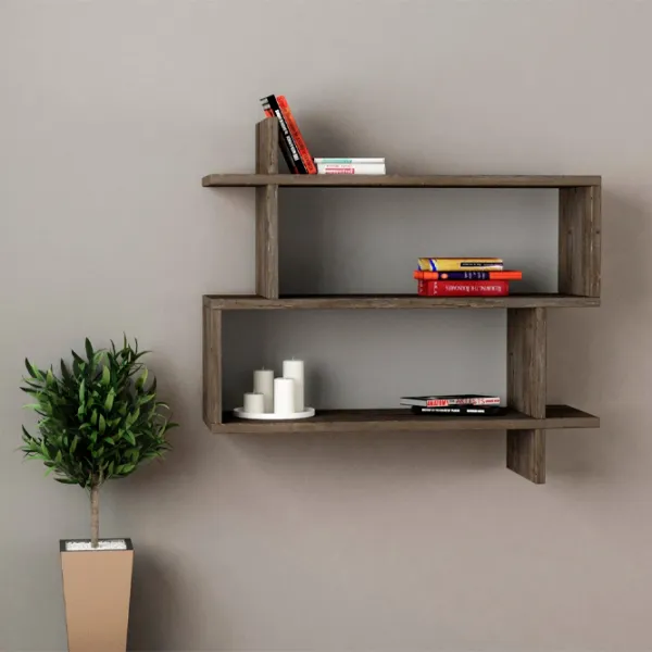 Raft Showdeko Paralel Bookcase PAL/ Brown photo 3 Raft Showdeko Paralel Bookcase PAL/ Brown photo 3