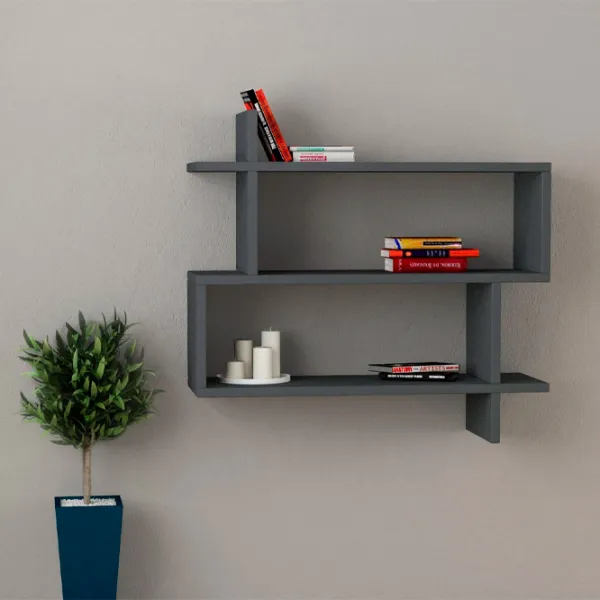 Raft Showdeko Paralel Bookcase PAL/ Anthracite photo 3 Raft Showdeko Paralel Bookcase PAL/ Anthracite photo 3