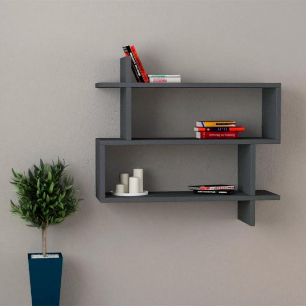 Raft Showdeko Paralel Bookcase PAL/ Anthracite photo 3 Raft Showdeko Paralel Bookcase PAL/ Anthracite photo 3
