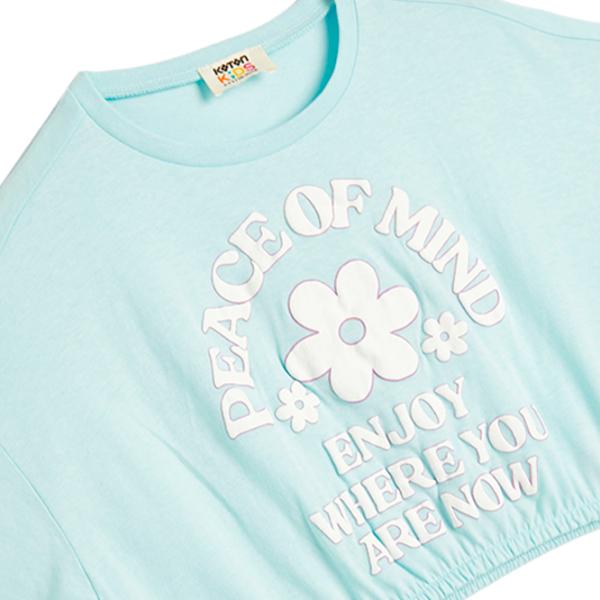 Tricou pentru fete Koton 4SKG10087AK 134 - 140 cm / Blue photo 3 Tricou pentru fete Koton 4SKG10087AK 134 - 140 cm / Blue photo 3