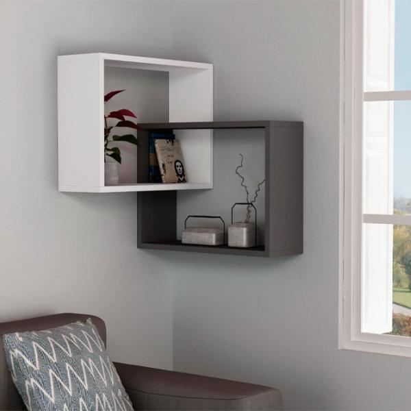 Raft Showdeko Ring Bookcase PAL/ White - Anthracite photo 3 Raft Showdeko Ring Bookcase PAL/ White - Anthracite photo 3