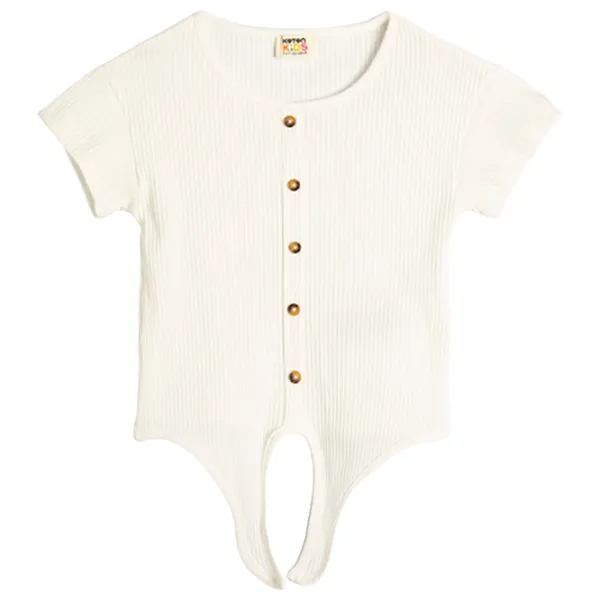 Tricou pentru fete Koton 4SKG10045AK 146 - 152 cm / Beige photo 2