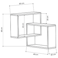 Raft Showdeko Ring Bookcase PAL/ Light Mocha - Anthracite photo 2