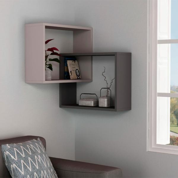 Raft Showdeko Ring Bookcase PAL/ Light Mocha - Anthracite photo 3 Raft Showdeko Ring Bookcase PAL/ Light Mocha - Anthracite photo 3