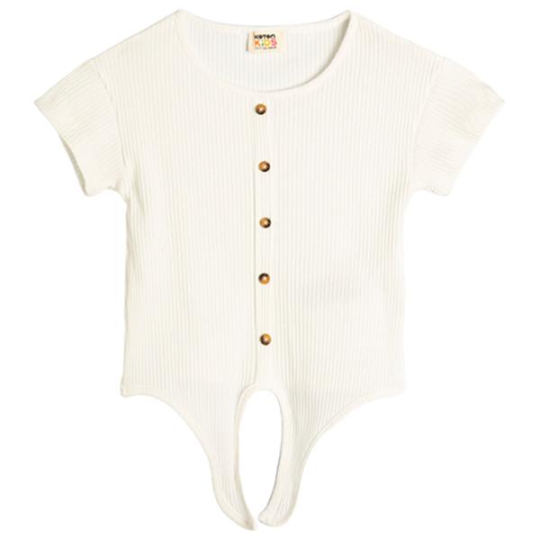Tricou pentru fete Koton 4SKG10045AK 110 - 116 cm / Beige photo 2 Tricou pentru fete Koton 4SKG10045AK 110 - 116 cm / Beige photo 2