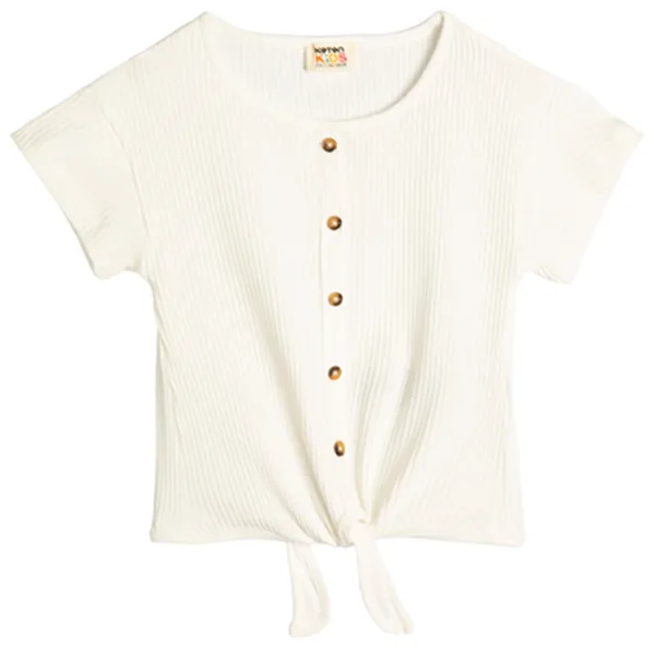 Tricou pentru fete Koton 4SKG10045AK 116 - 122 cm / Beige photo 2