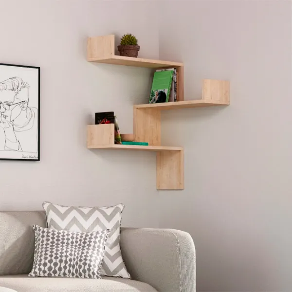 Raft Showdeko Luksa Bookcase PAL/ Oak photo 3 Raft Showdeko Luksa Bookcase PAL/ Oak photo 3