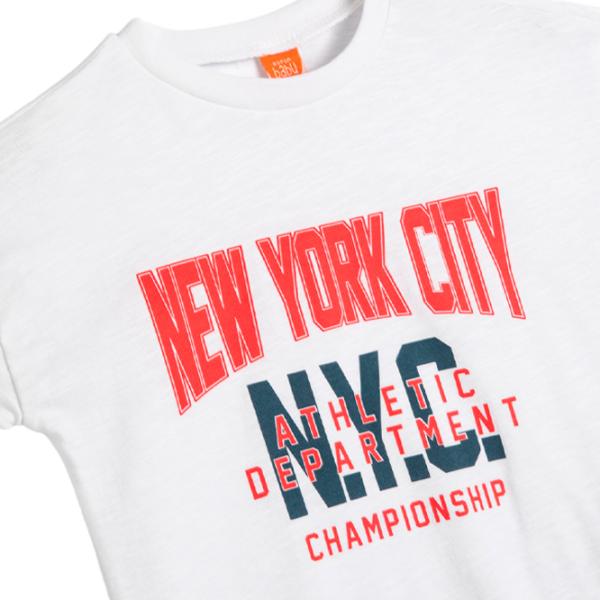 Tricou pentru băieți Koton 4SMB10120TK 110/ Ecru photo 3