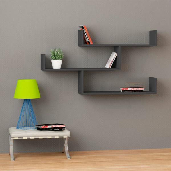 Raft Showdeko Tibet Bookcase PAL/ Anthracite photo 3 Raft Showdeko Tibet Bookcase PAL/ Anthracite photo 3
