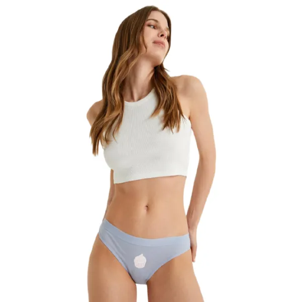 Chiloți pentru femei Koton 4SLK30011MK XS/ Blue/ Brief photo 5