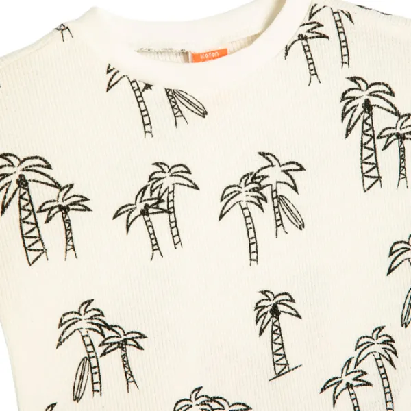 Футболка для мальчиков Koton 4SMB10185TK 80 / Экрю photo 3 Футболка для мальчиков Koton 4SMB10185TK 80 / Экрю photo 3