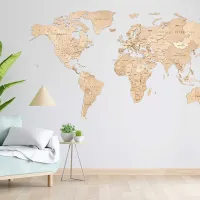 Пазл 2D Ewa Toys World Map M Untouched World 14+/ Количество деталей: 126 photo 4