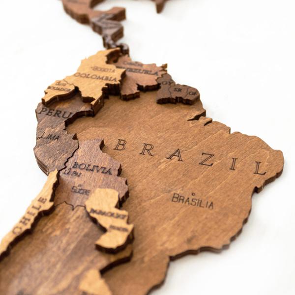 Пазл 2D Ewa Toys World Map M Choco World 14+/ Количество деталей: 126 photo 6