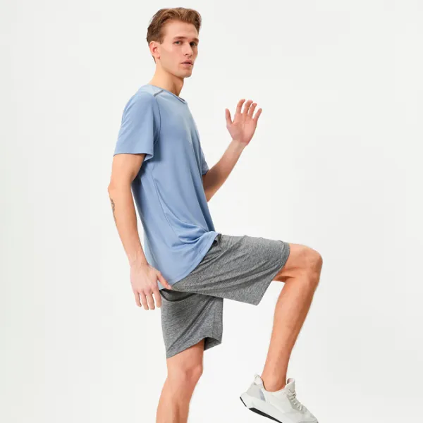 Tricou pentru bărbați Koton 4SAM10065NK 100% poliester/ Grey photo 3