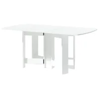 Masă de bucătărie extensibilă Fabrik Home закругленный белый ясень PAL/ White photo 2