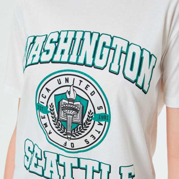 Tricou pentru femei Koton 4SAL10562IK 100% bumbac/ White photo 5