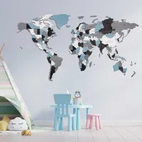 Puzzle 2D Ewa Toys World Map L Smoky Dreams 14+/ Numărul de piese: 127 photo 4