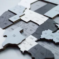Puzzle 2D Ewa Toys World Map L Smoky Dreams 14+/ Numărul de piese: 127 photo 5
