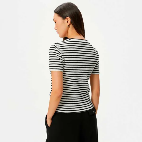 Tricou pentru femei Koton 4SAK50003EK 35% viscoză/ White photo 7