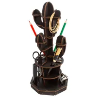 Пазл 3D Ewa Toys Настольный органайзер: Кактус 14+/ Количество деталей: 46 photo 3