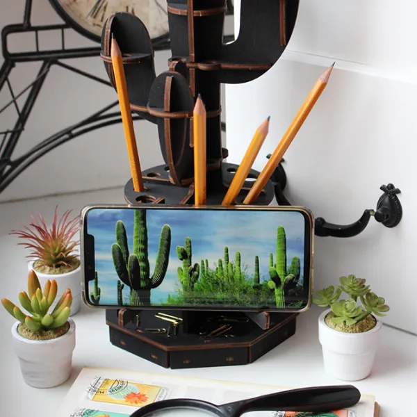 Puzzle 3D Ewa Toys Organizator birou: Cactus 14+/ Numărul de piese: 46 photo 7 Puzzle 3D Ewa Toys Organizator birou: Cactus 14+/ Numărul de piese: 46 photo 7