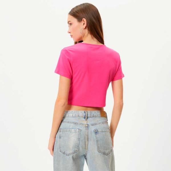 Футболка для женщин Koton 4SAL10048IK 97% Хлопок/ Фуксия photo 4