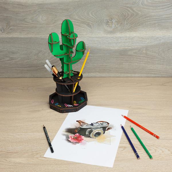 Пазл 3D Ewa Toys Настольный органайзер: Кактус 14+/ Количество деталей: 46 photo 6 Пазл 3D Ewa Toys Настольный органайзер: Кактус 14+/ Количество деталей: 46 photo 6
