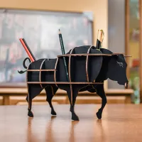 Пазл 3D Ewa Toys Настольный органайзер: Бык 14+/ Количество деталей: 24 photo 7