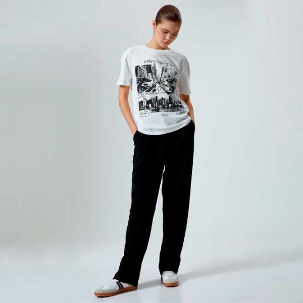 Tricou pentru femei Koton 4SAL10640IK 100% bumbac/ White photo 3