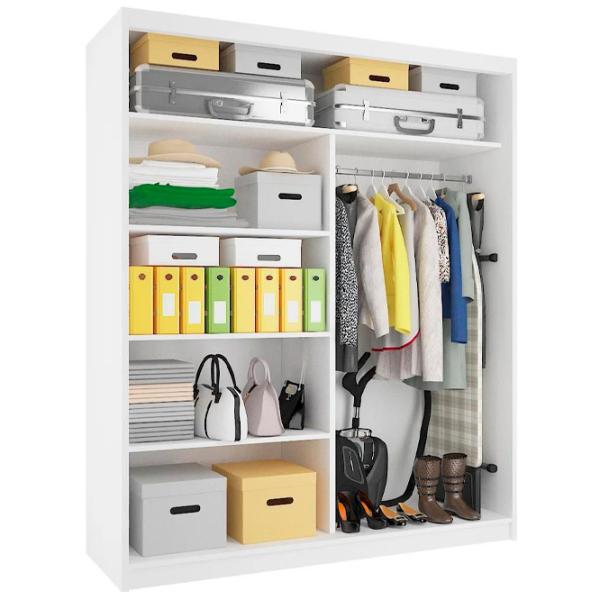 Dulap Belini MZ SZP2 SZP2/0/B/DW/0/BL 60 x 133 x 218 / PAL / Black photo 3