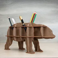 Пазл 3D Ewa Toys Настольный органайзер: Медведь 14+/ Количество деталей: 26 photo 7
