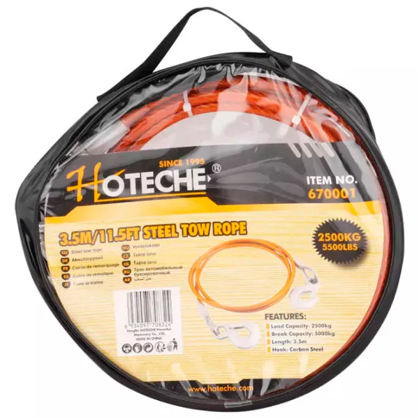 Буксировочный трос Hoteche 670001 2.5 т/ 3.5 м photo 2