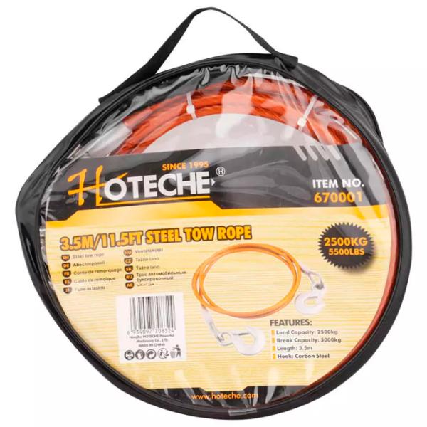 Буксировочный трос Hoteche 670001 2.5 т/ 3.5 м photo 2